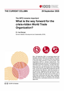 What is the way forward for the crisis-ridden World Trade Organization?