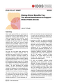 Making global benefits pay: the World Bank reform to support global public goods