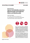 Starke Schnittstelle zwischen Wissenschaft und Politik für Klima und Biodiversität