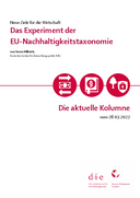 Das Experiment der EU-Nachhaltigkeitstaxonomie 