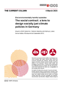 The social contract: a lens to design socially just climate policies in Germany