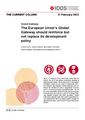 The European Union’s Global Gateway should reinforce but not replace its development policy