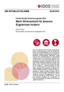 Mehr Wirksamkeit für bessere Ergebnisse fordern
