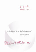 Der Welthandel vor der Abschottungsspirale? 