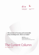 UN summit on housing and sustainable urban development: what is at stake?