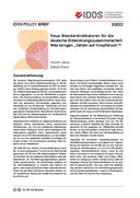 Neue Standardindikatoren für die deutsche Entwicklungszusammenarbeit: Was bringen "Zahlen auf Knopfdruck"?