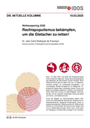 Rechtspopulismus bekämpfen, um die Gletscher zu retten!