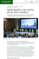 Gipfel-Nachlese: eine Woche, die die Welt verändert?