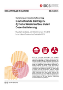 Deutschlands Beitrag zu Syriens Wiederaufbau durch Dezentralisierung