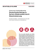 Deutschlands Beitrag zu Syriens Wiederaufbau durch Dezentralisierung