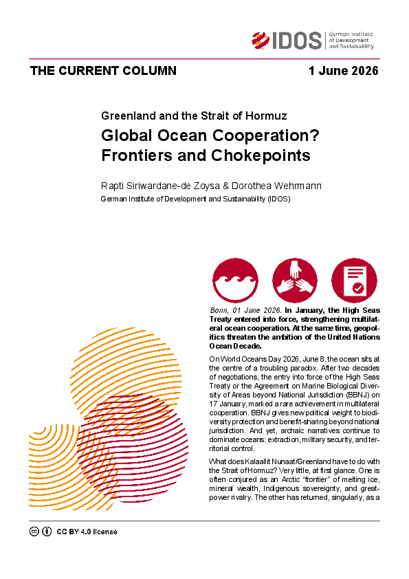 Global Ocean Cooperation? Frontiers and Chokepoints