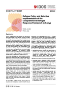 Refugee policy and selective implementation of the Comprehensive Refugee Response Framework in Kenya