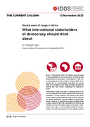 What international stakeholders of democracy should think about