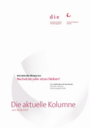 Nachsitzen oder sitzen bleiben?