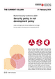 Cover: "Security policy is not development policy" The Current Column of 21 February 2024 by Julia Leininger und Anna-Katharina Hornidge 