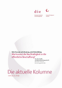 Wie kommt die Nachhaltigkeit in die öffentliche Beschaffung?