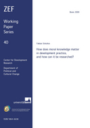  How does moral knowledge matter in development practice, and how can it be researched? 