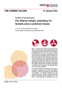 For liberal values, planetary interests and a common future