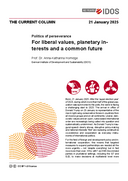 For liberal values, planetary interests and a common future
