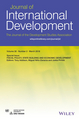 Cover: Journal of International Development