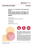 Elektrolyse basierter Dünger als vielversprechende Innovation in Afrika