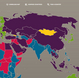 Photo: Part of the map from the online tool on state fragility.
