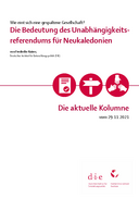 Die Bedeutung des Unabhängigkeitsreferendums für Neukaledonien