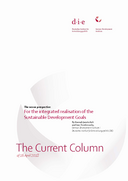 For the integrated realisation of the Sustainable Development Goals