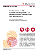 Globale Strukturpolitik 2.0 – selbstkritischer, glaubwürdiger und wertegeleitet?