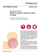Cover: The Current Column of 20 March 2024 "Water for peace? Peace for water in Gaza!" by Annabelle Houdret and Ines Dombrowsky.