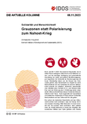 Grauzonen statt Polarisierung zum Nahost-Krieg
