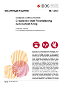 Grauzonen statt Polarisierung zum Nahost-Krieg