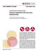 (Green) capitalism will not save biodiversity! 