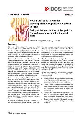 Four Futures For A Global Development Cooperation System In Flux Four Futures For A Global Development Cooperation System In Flux