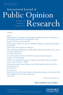Taking a step back: economic performance and issue salience of international trade policy