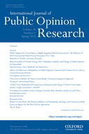 Taking a step back: economic performance and issue salience of international trade policy