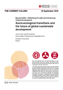 Socio-ecological transitions and the future of global sustainable development