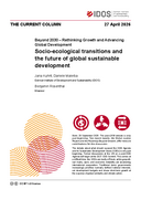 Socio-ecological transitions and the future of global sustainable development