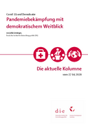 Pandemiebekämpfung mit demokratischem Weitblick