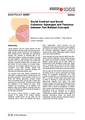 Social contract and social cohesion: synergies and tensions between two related concepts