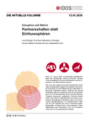 Partnerschaften statt Einflusssphären