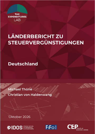 Länderbericht zu Steuervergünstigungen: Deutschland