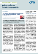 Wie geht es nach Rio weiter? Investitionen in die globale Energiewende stärken