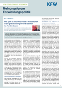 Wie geht es nach Rio weiter? Investitionen in die globale Energiewende stärken
