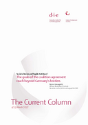  The goals of the coalition agreement reach beyond Germany's borders