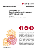 More inspiration on the sustainability front, please!