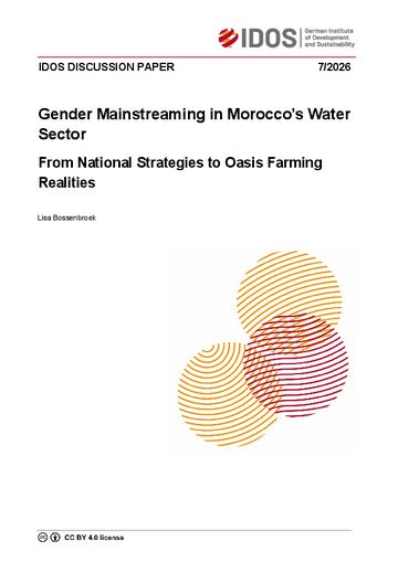 Gender mainstreaming in Morocco's water sector: from national strategies to oasis farming realities