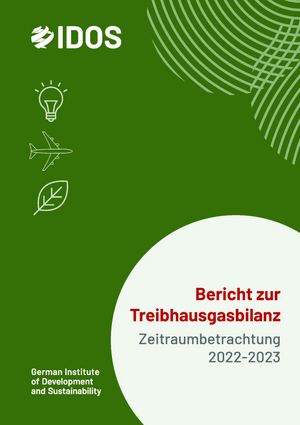 IDOS Bericht zur Treibhausgasbilanz 2022-23 Cover