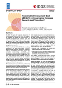 Sustainable Development Goals (SDG) 16: a governance compass towards just transition?