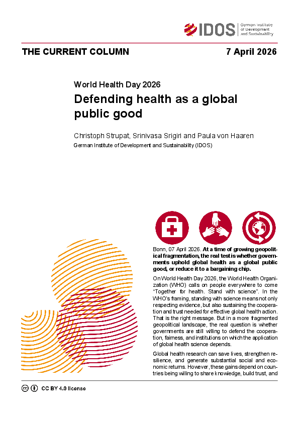 Defending health as a global public good